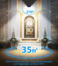 Carica l'immagine nel visualizzatore di Gallery, Luci LED Esterno Giardino Solare - 248 LED Luce Esterno Pannello Solari