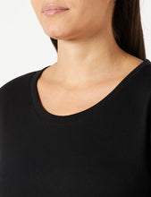 Carica l'immagine nel visualizzatore di Gallery, Berydale Maglietta a maniche lunghe con scollo rotondo in 100% cotone, Donna, Nero/bianco/grigio (confezione da 3), M