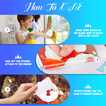 Carica l'immagine nel visualizzatore di Gallery, Moxled Adesivi Natalizi per Finestre, 162 Vetrofanie Natalizie con Fiocchi di Neve Renne Babbo Natale, Riutilizzabili Adesivo Statico PVC Adesivi per Decorazioni Natalizie Vetrine Porte Vetro Casa