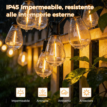 Carica l'immagine nel visualizzatore di Gallery, HeiPard 10M Catena Luminosa Esterno con Telecomando RF, 15+1 Lampadine LED