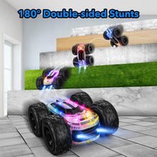 Carica l'immagine nel visualizzatore di Gallery, Macchina Telecomandata per Bambini, Rotazione a 360° con Luce LED 2.4GHZ 4WD RC Auto Telecomandata per Bambini 8-12 Anni RC Auto Giochi Interno All'Aperto Giardino Regalo Bambino Compleanno Giocattolo