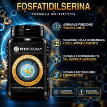 Carica l'immagine nel visualizzatore di Gallery, Fosfatidilserina pura 500mg - NeuroPeak® - fosfatidilserina cortisolo, cortisolo integratore, memoria e concentrazione, 
