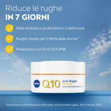 Carica l'immagine nel visualizzatore di Gallery, NIVEA Q10 Power Anti-Rughe Crema Giorno Rassodante Extra, SPF 15, 50 ml