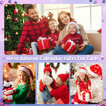 Carica l'immagine nel visualizzatore di Gallery, Hymarvo Calendario Avvento 2024 Bambina Gioielli, Calendario Avvento Bracciale Bambini Kinder Fai da Te, Calendario Dell Avvento Braccialetti Collane Regalo Natale Ragazza 5 6 7 8 9 10 11 12 13 Anni