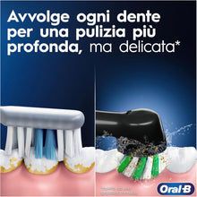 Carica l'immagine nel visualizzatore di Gallery, Oral-B 2 Spazzolini Elettrici Vitality Pro, Blu e Nero, 2 Testine