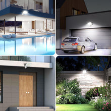 Carica l'immagine nel visualizzatore di Gallery, Aigostar 20W Faretto LED da Esterno con Sensore di Movimento，2 pezzi， Bianco，1650 LM，Bianco Freddo 6500K，IP65 Impermeabi