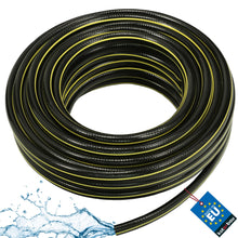 Carica l'immagine nel visualizzatore di Gallery, KOTARBAU® Tubo dell’acqua da giardino da 1/2", 30 m, 4 strati, flessibile in PVC rinforzato, anti-torsione, nero, profes