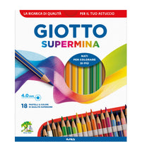 Carica l'immagine nel visualizzatore di Gallery, Giotto Pastelli colorati Supermina Ast 18, qualità premium, mina 4 mm
