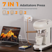 Carica l'immagine nel visualizzatore di Gallery, TESSAN Presa Multipla Salvaspazio da 13A, Multipresa da Parete con 2 USB C