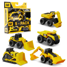 Carica l'immagine nel visualizzatore di Gallery, CatToysOfficial, 5 Mezzi da Cantiere CAT Little Machines per Bambini - Camion Ribaltabile, Pala, Bulldozer, Terna, Escav