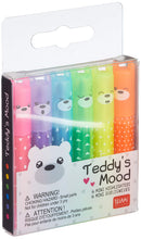 Carica l&#39;immagine nel visualizzatore di Gallery, Legami - Set di 6 mini evidenziatori Teddy&#39;s Mood, 6 pezzi (1 confezione)