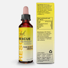 Carica l'immagine nel visualizzatore di Gallery, RESCUE Remedy, Giallo Acceso, 20 Millilitri, per la Salute mentale, con Alcol di Uva, Essenze della Miscela Rescue