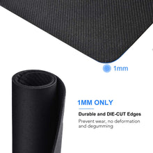 Carica l'immagine nel visualizzatore di Gallery, cimetech Tappetino per Mouse Confortevole Superficie Superfine in Fibra di Seta Liscia Sensori Base in Gomma Antiscivolo per Pulire Lavabile per Computer Portatile - Nero Black