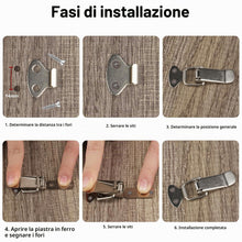 Carica l'immagine nel visualizzatore di Gallery, 10 chiusure a molla con chiusura a levetta, chiusura a tensione