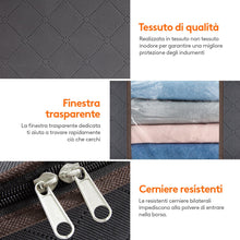 Carica l&#39;immagine nel visualizzatore di Gallery, Lifewit 3 Pezzi 35L Scatole per Vestiti, Scatola per Armadio Pieghevole, scatoloni per trasloco, contenitori sottoletto per Coperte, Biancheria da Letto, Grigio
