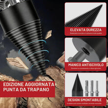 Carica l'immagine nel visualizzatore di Gallery, Punta per Spaccalegna, Punta a Cono per Trapano Spaccalegna, Vite Conica Spaccalegna, Punta Spaccalegna per Trapano, Pun