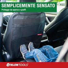 Carica l'immagine nel visualizzatore di Gallery, ATHLON TOOLS Protezione per lo schienale del sedile auto con rivestimento, protezione per lo schienale auto con tappetin