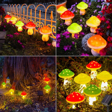 Carica l'immagine nel visualizzatore di Gallery, Joycome 6 LED Fungo Luci Solari da Giardino 8 Modalità Decorazioni Giardino