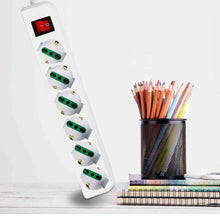 Carica l'immagine nel visualizzatore di Gallery, Extrastar Multipresa Ciabatta Elettrica con 6 Prese Universali ITA 10/16A e Schuko, Interruttore Luminoso, Cavo 3 m con 