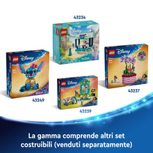 Carica l&#39;immagine nel visualizzatore di Gallery, LEGO Disney Stitch, Gioco di Fantasia per Bambine e Bambini da 9 Anni in su, Personaggio con Parti Mobili, Camicia e Cono Gelato da Costruire, Giocattolo Fantasy, Idea Regalo Divertente dal Film 43249