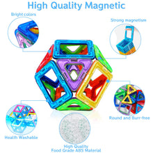 Carica l'immagine nel visualizzatore di Gallery, AOUVT 56 Pcs Costruzioni Magnetiche，Costruzioni Magnetiche Giochi Bambini，Divertente Giocattolo da Costruzione Educativo，Scelta Regalo Perfetta per Ragazzi e Ragazze dai 3 Agli 8 Anni