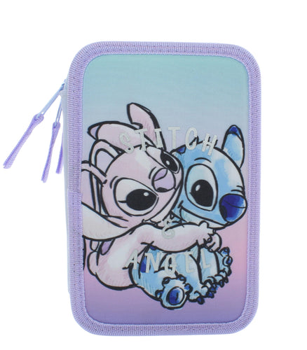 il megastore dei giocattoli e Giochiamo Astuccio Completo Stitch 2024-2025 - Triplo Scomparto con 3 Zip, Lilo & Stitch (Stitch)