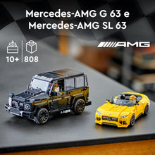 Carica l&#39;immagine nel visualizzatore di Gallery, LEGO Speed Champions Mercedes-AMG G 63 e Mercedes-AMG SL 63, Macchine Giocattolo da Costruire, 2 Modellini di Auto per Bambini e Bambine da 10 Anni con Minifigure di Piloti, Regalo di Compleanno 76924