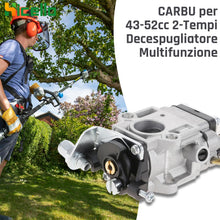 Carica l'immagine nel visualizzatore di Gallery, 15mm Carburatore per Decespugliatore 43cc 49cc 52cc compatibile con Florabest Decespugliator Multifunzione con Efco Dece
