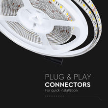 Carica l'immagine nel visualizzatore di Gallery, V-TAC Striscia Led da Esterno IP65 Impermeabile 11W - 5 Metri di Lunghezza - SMD 5050 Alta Luminosità - Strisce Led - Strip Adesiva e Copertura in Silicone - 12 Volt - Luce 4000K Bianco Naturale