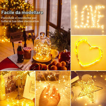 Carica l'immagine nel visualizzatore di Gallery, kolpop Stringa Luci Led a Batteria, 18 Pezzi Impermeabile Lucine Led Decorative a Batteria, 20 Led 2M Mini Led a Batteri