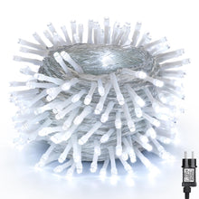 Carica l'immagine nel visualizzatore di Gallery, NEXVIN Luci Albero di Natale Bianco Freddo 20M 200LED Catena Luminosa con 8 Modalità, Funzione Timer e Memoria, Collegabile, Luci Natalizie da Esterno ed Interno, Cavo Trasparente