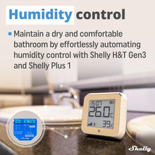 Carica l'immagine nel visualizzatore di Gallery, Shelly H&amp;T Gen3, sensore di temperatura e umidità Wi-Fi e Bluetooth