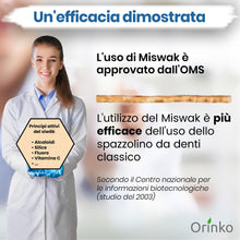 Carica l'immagine nel visualizzatore di Gallery, ORINKO® Siwak per Denti Naturale x5 - Spazzolino Ecologico per Pulizia e Sbiancamento Denti - Miswak Africano per Cura N