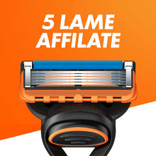 Carica l'immagine nel visualizzatore di Gallery, Gillette Lamette Fusion 5, 16 Cartucce per Rasoio Barba Uomo, Multicolore