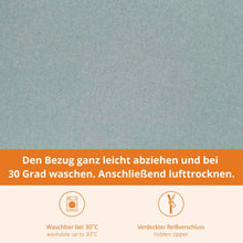Carica l'immagine nel visualizzatore di Gallery, sleepling Cuscino per panchina 120x40 cm turchese, cuscino per seduta per interni ed esterni, imbottitura per panchina, 