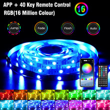 Carica l'immagine nel visualizzatore di Gallery, Enteenly Striscia LED TV 3 m, Striscia luminosa LED Retroilluminazione TV 40-65in, 5050 RGB USB con Telecomando Multicolore FAI DA TE Ritmo Musicale Striscia LED Controllato da APP per HDTV Monitor