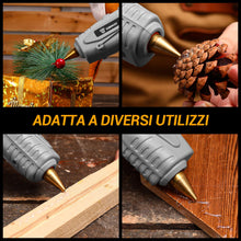 Carica l'immagine nel visualizzatore di Gallery, DEKO Pistola Colla a Caldo: 60/100 W Doppio Temperatura Pistola in Silicone con Una Blossa, Pistola Colla Calda con 25 C