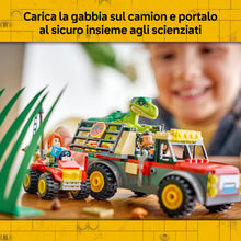 Carica l'immagine nel visualizzatore di Gallery, LEGO Jurassic World Camion da trasporto per il giovane T. rex 77978