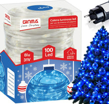 Carica l'immagine nel visualizzatore di Gallery, GINMA - Luci Natale LED Interno e Esterno con 8 Effetti Luce, Certificate IP44, Basso Consumo e Impermeabili - Cavo Tras