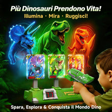 Carica l'immagine nel visualizzatore di Gallery, Dinosauri Tiro Bersaglio Bambini Luminosi Elettrico Digitale con Pistola Giocattolo, Esterno Giardino Giochi Bambino 3-1