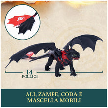 Carica l'immagine nel visualizzatore di Gallery, Dragons DreamWorks, How to Train Your Dragon, Sdentato e Hiccup, Drago e Giocattoli per Bambini, 4+ Anni