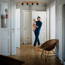Carica l'immagine nel visualizzatore di Gallery, B.K.Licht - Lampada da soffitto, orientabile, attacco GU10, max. 9 W, plafoniera, lampada, lampada da soggiorno, lampada