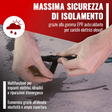 Carica l'immagine nel visualizzatore di Gallery, POPPSTAR Nastro isolante autoagglomerante universale, 5m x 19mm x 0,76mm, nero, 1 rotolo