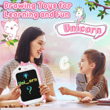 Carica l&#39;immagine nel visualizzatore di Gallery, Unicorno Bambina Giocattolo Giochi Bambini - Idee Regalo Natale Compleanno Bambina Bambini Bambino 2 3 4 5 6 + Anno LCD Tavoletta Grafica Lavagna Magica Tablet Disegno Bambini Giochi Giocattoli Regali