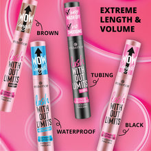 Carica l'immagine nel visualizzatore di Gallery, essence lash WITHOUT LIMITS EXTREME LENGTHENING &amp; VOLUME MASCARA (13 ml)