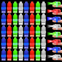 Carica l'immagine nel visualizzatore di Gallery, 40 Pezzi Torcia a Led con Dita Colorate a Led, Anello a Dito Luminoso, Torce a Led da Agganciare Alle Dita, Torcia per A