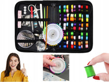 Carica l'immagine nel visualizzatore di Gallery, PARENCE – Kit da cucito completo con custodia a zip – 40 bobine di filo multicolore, aghi, ferri, forbici, accessori da cucito – Ideale per principianti, casa e viaggi