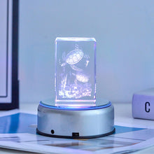 Carica l'immagine nel visualizzatore di Gallery, EUSTUMA Base rotante per display a LED, luce colorata, supporto illuminato, cambia colore, piccolo LED per arte in crist