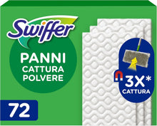 Carica l'immagine nel visualizzatore di Gallery, Swiffer Dry, Ricariche Microfibra Catturapolvere, 72 Panni, Maxi Pack