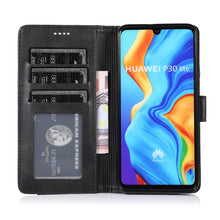 Carica l'immagine nel visualizzatore di Gallery, Custodia Cover per Huawei P30 Lite in Pelle,Nero